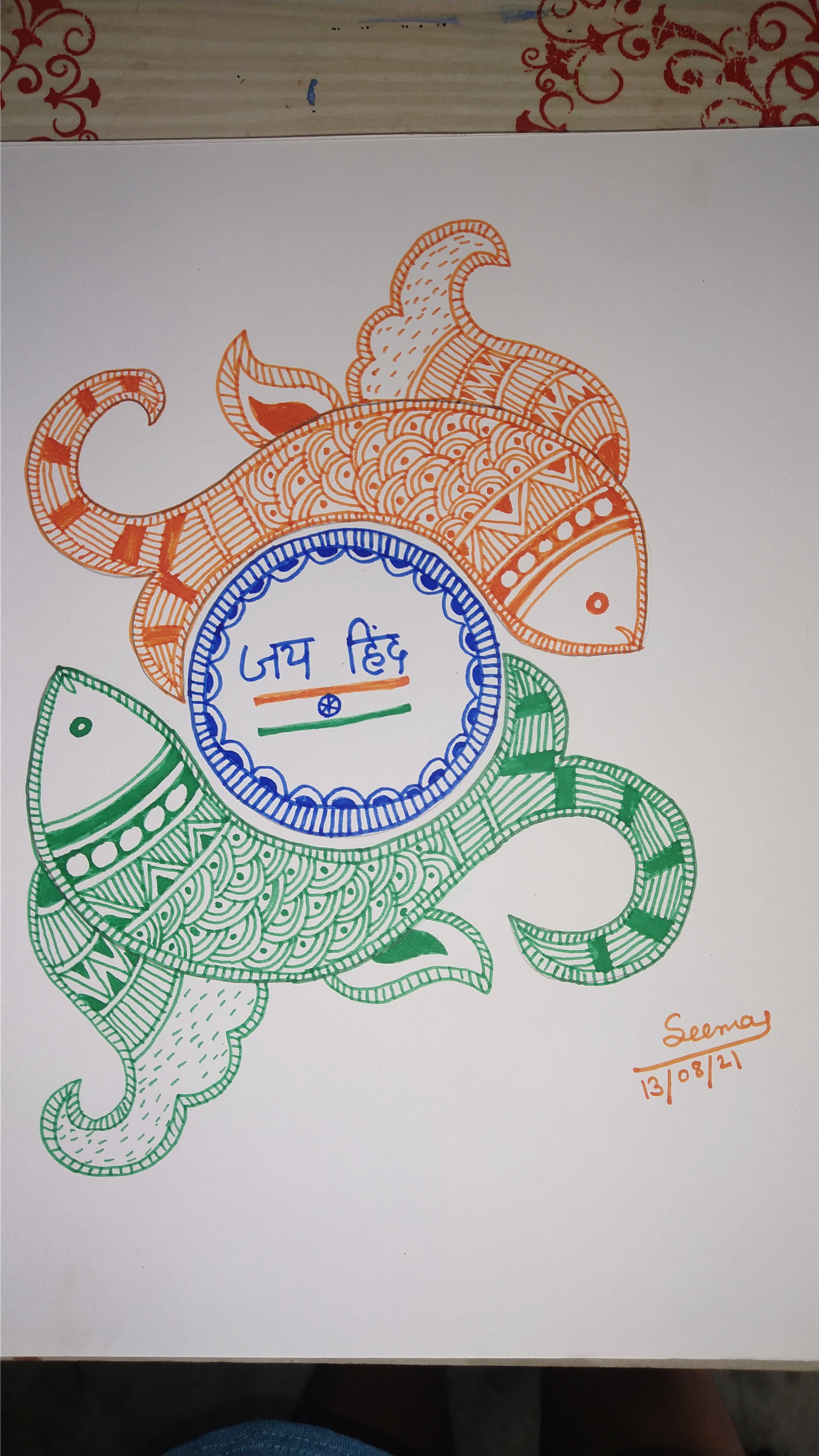 Artbyuj - Happy Republic Day 🇮🇳 Sketch pen drawing (tutorial video  available on my YouTube channel / link in bio) #sketchpen #art #indianflag # republicday #artoftheday #india #nation #indianarmy #artgallery | Facebook